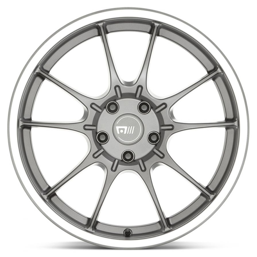 Motegi Racing<br>MR152 SS5 Gunmetal Machined Lip (18x8.5)